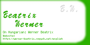 beatrix werner business card